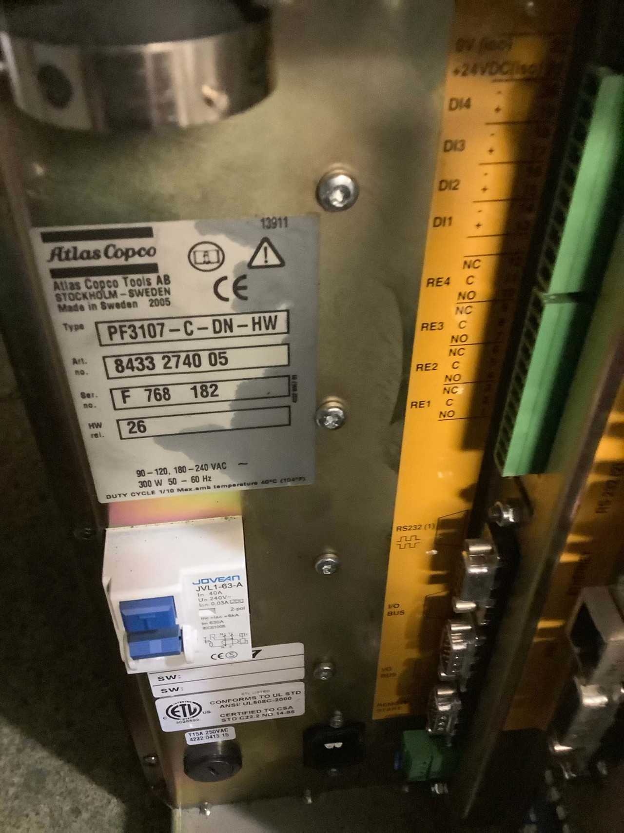 Atlas CopcoPF3107-C-DN-HWTensor 3-7 Torque Control Box - AUTOMATION & CONTROLS