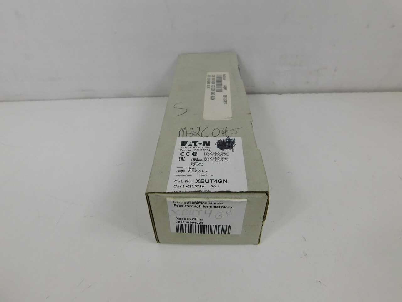 Quantity of 50x XBUT4GN Terminal Blocks - ELECTRICAL COMPONENTS Quantity of 50x XBUT4GN Terminal Blocks - ELECTRICAL COMPONENTS