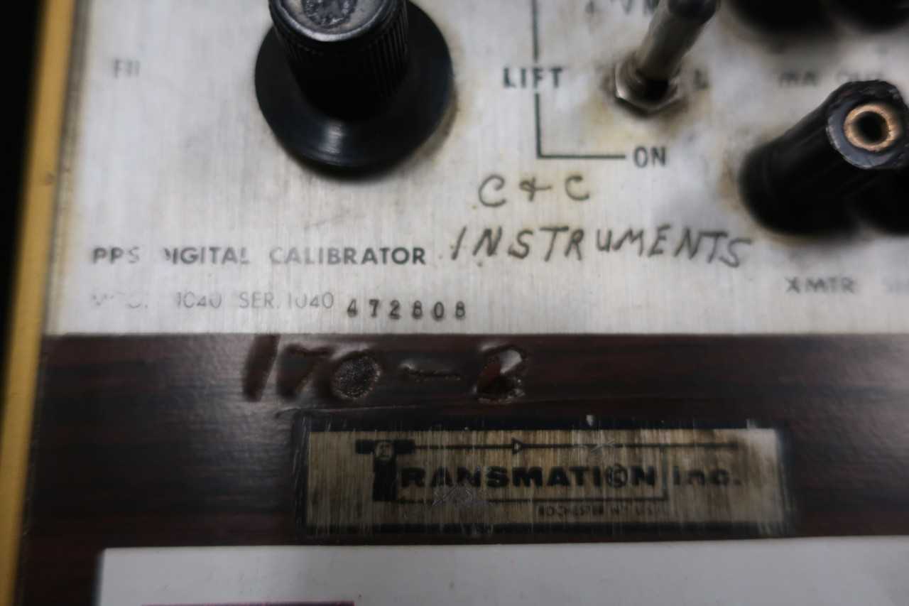 LOT OF 4 TRANSMATION 1040 PPS DIGITAL CALIBRATOR - ELECTRIC POWER TOOLS