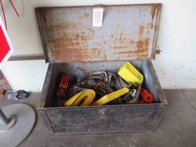 Box of rigging and crane lift items - MISCELLANEOUS