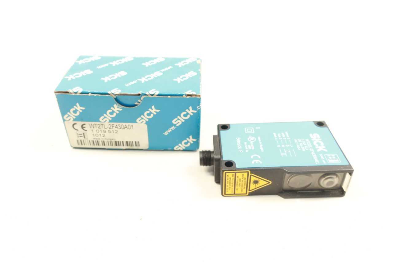 SICK WT27L-2F430A01 SENSICK P 10-30V-DC PHOTOELECTRIC SENSOR - INSTRUMENTATION SICK WT27L-2F430A01 SENSICK P 10-30V-DC PHOTOELECTRIC SENSOR - INSTRUMENTATION