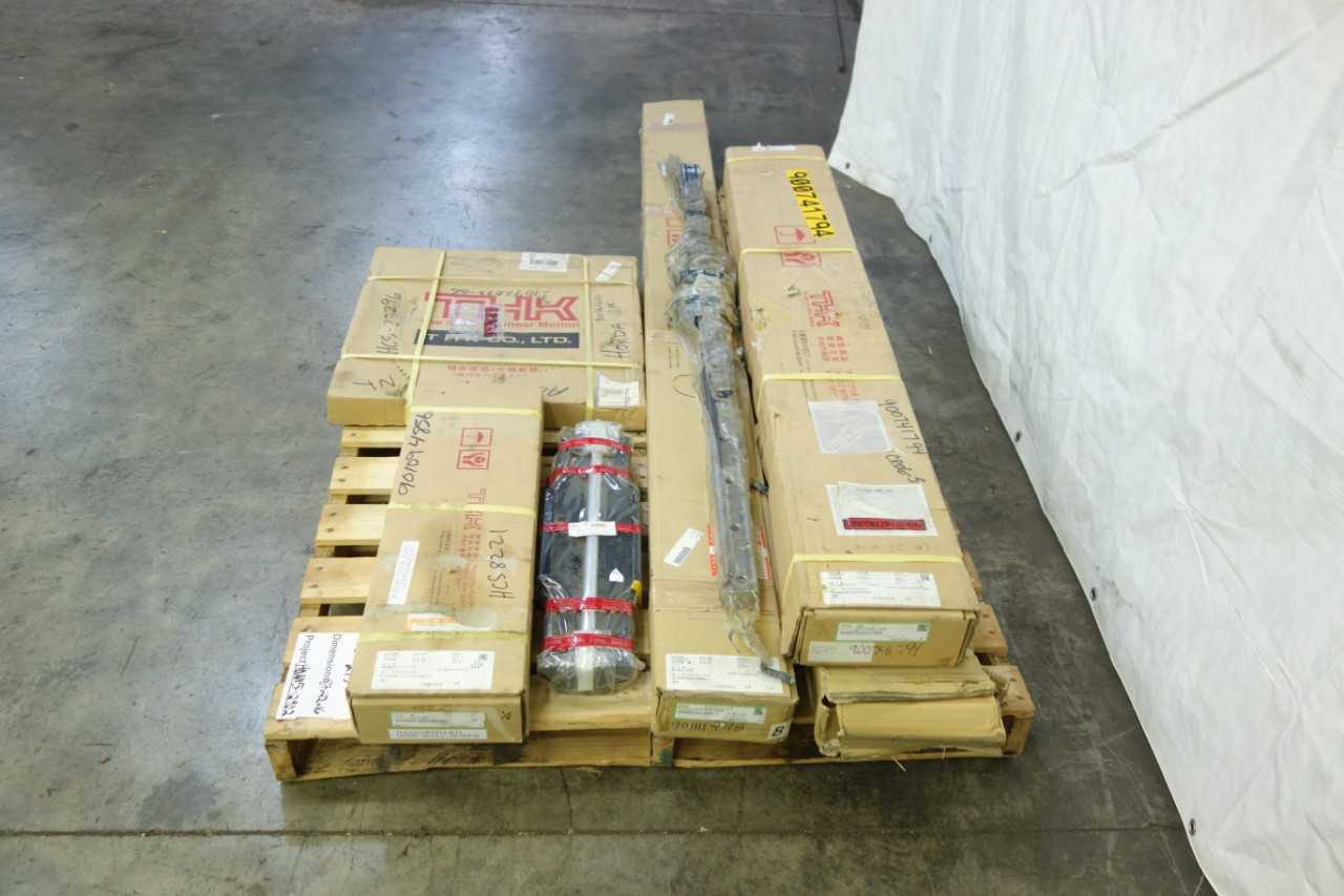 PALLET OF ASSORTED THK LINEAR MOTION BEARINGS AND BALL SCREW ASSEMBLIES - BEARINGS
