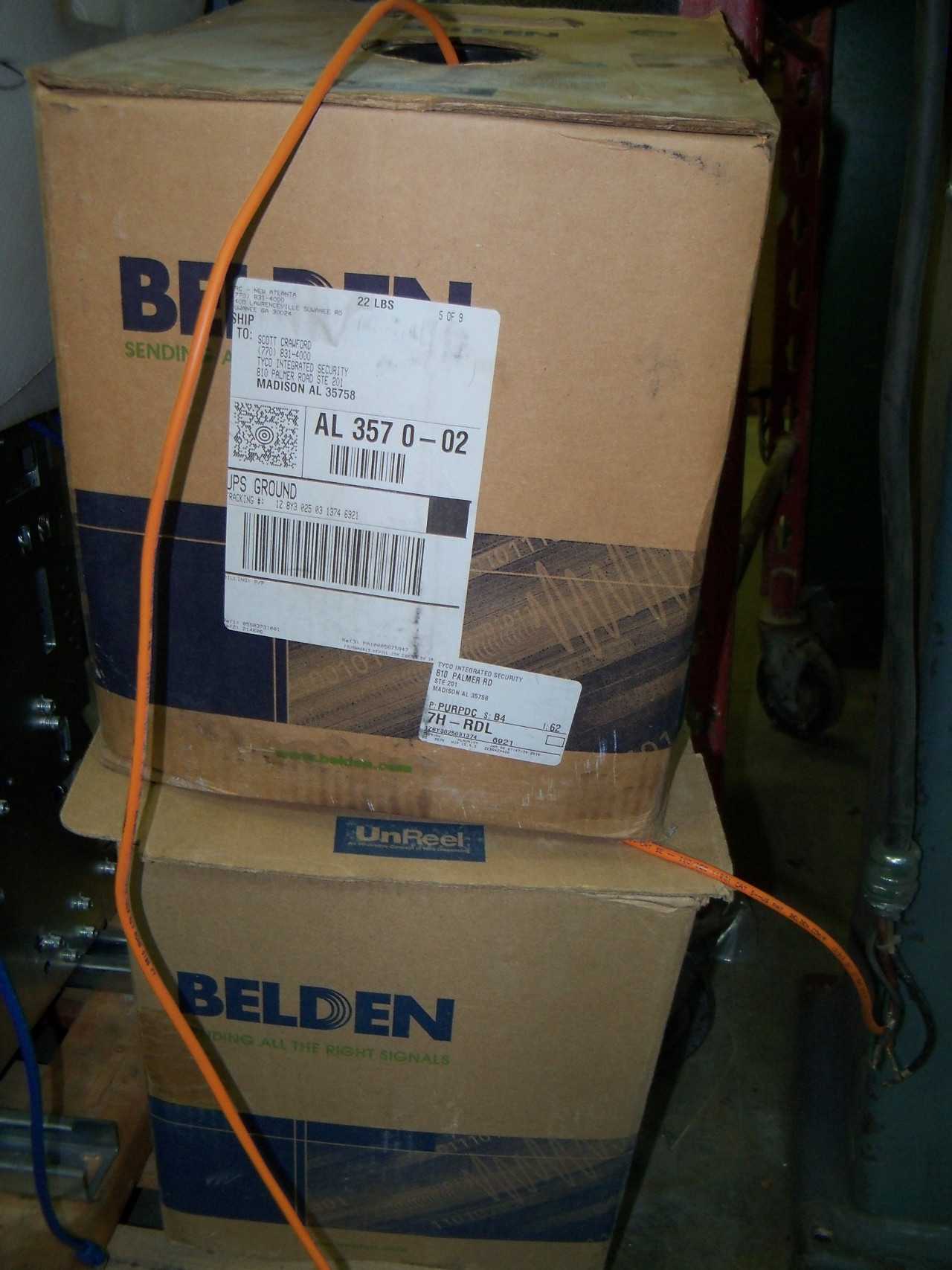Belden Wire UnReel Lot of 2 - ELECTRICAL COMPONENTS Belden Wire UnReel Lot of 2 - ELECTRICAL COMPONENTS