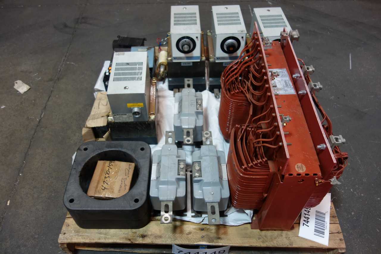 1 PALLET OF ASSORTED VOLTAGE & CURRENT TRANSFORMERS- GENERAL ELECTRIC, EGS, SANGAMO, OSBORN - CONTROL TRANSFORMERS