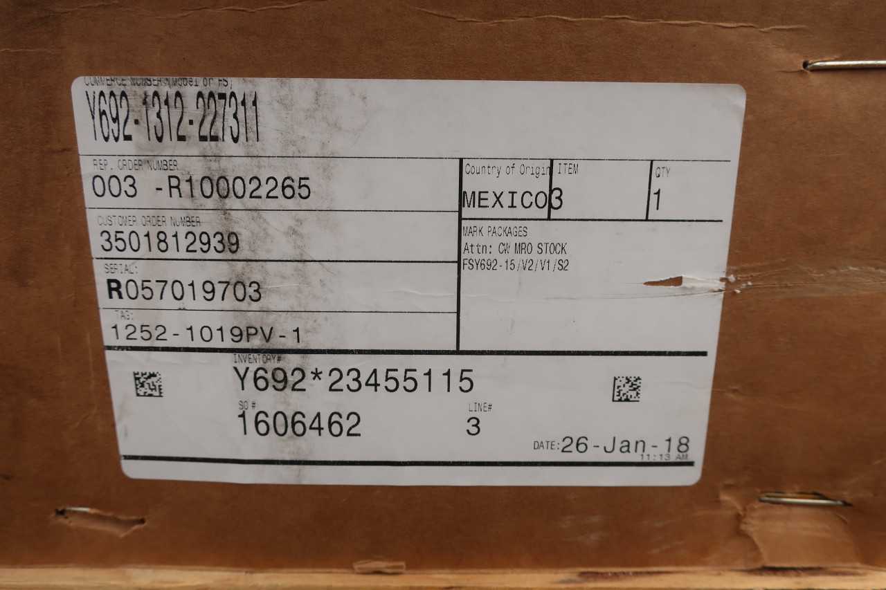 FISHER Y692-15 LOW PRESSURE GAS BLANKETING REGULATOR 1/2IN - PRESSURE REDUCING REGULATOR VALVE