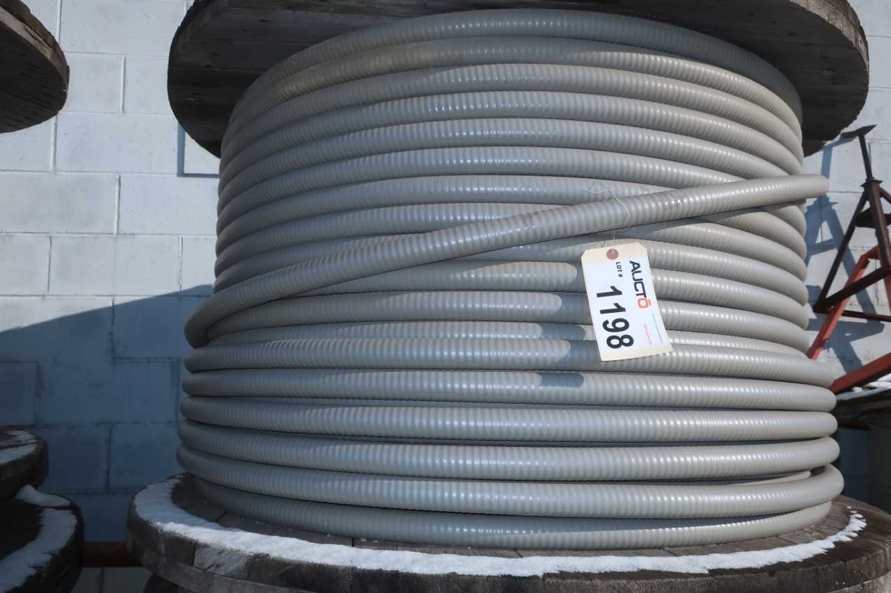 2 SPOOLS OF ASSORTED INSULATED CABLE-WIRE - ELECTRICAL COMPONENTS