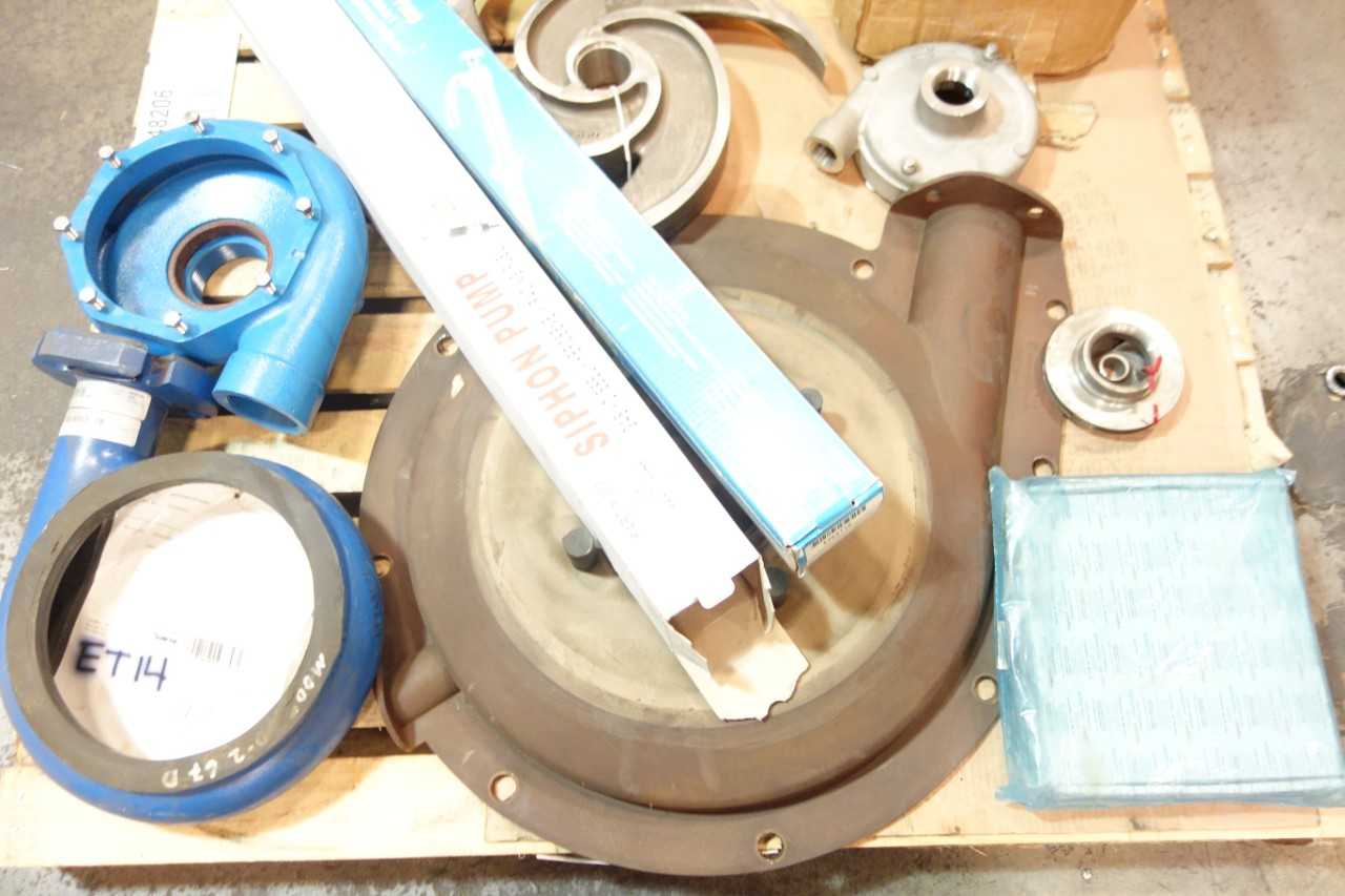 1 PALLET OF ASSORTED PUMPS, IMPELLER REPLACEMENT PARTS, PUMP PARTS & ACCESSORIES- GOULDS, JOHN CRANE, PIONEER - PUMPS