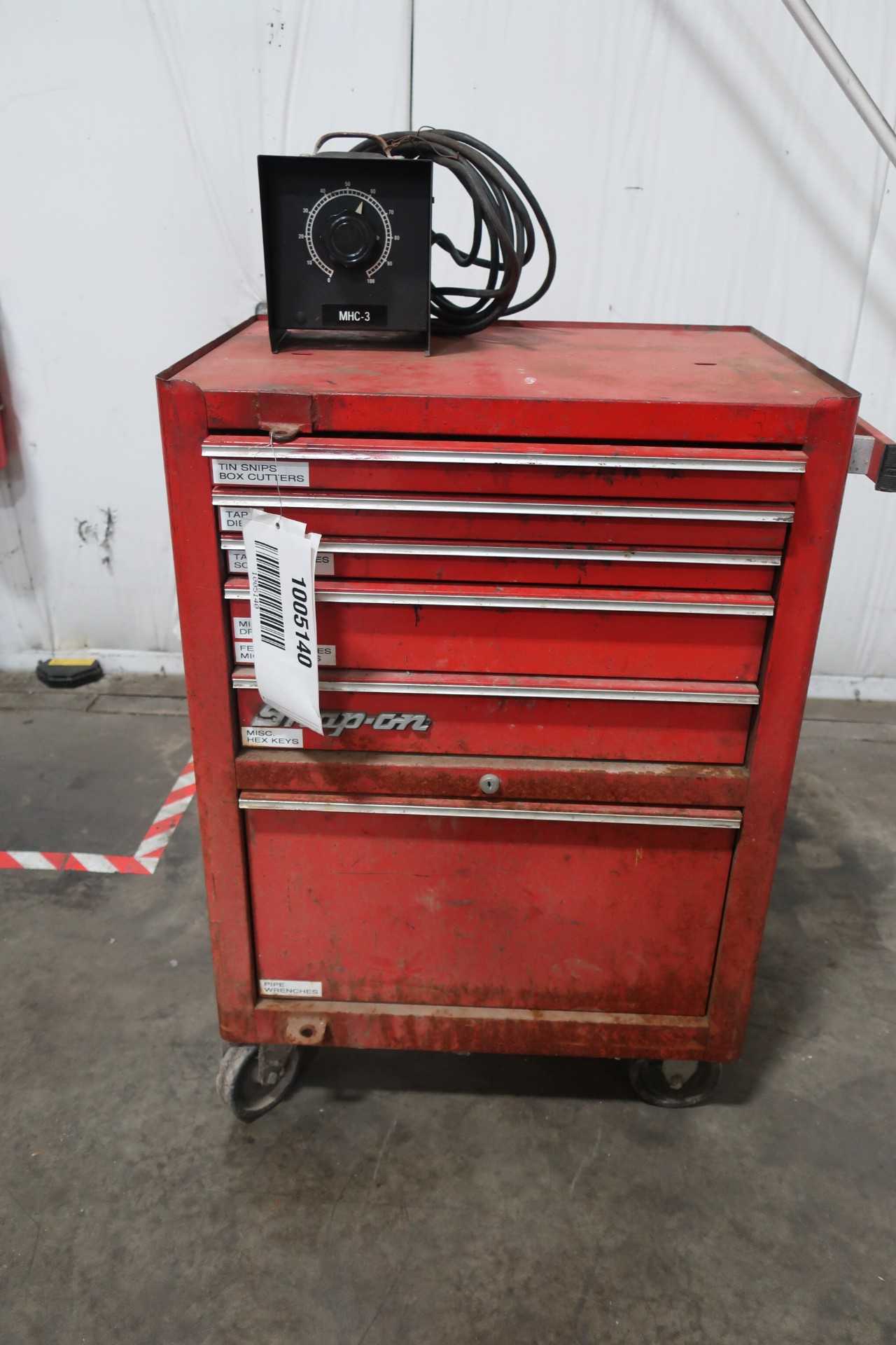 6 DRAWER SNAP ON TOOL BOX AND ASSORTED TOOLS - HAND TOOLS