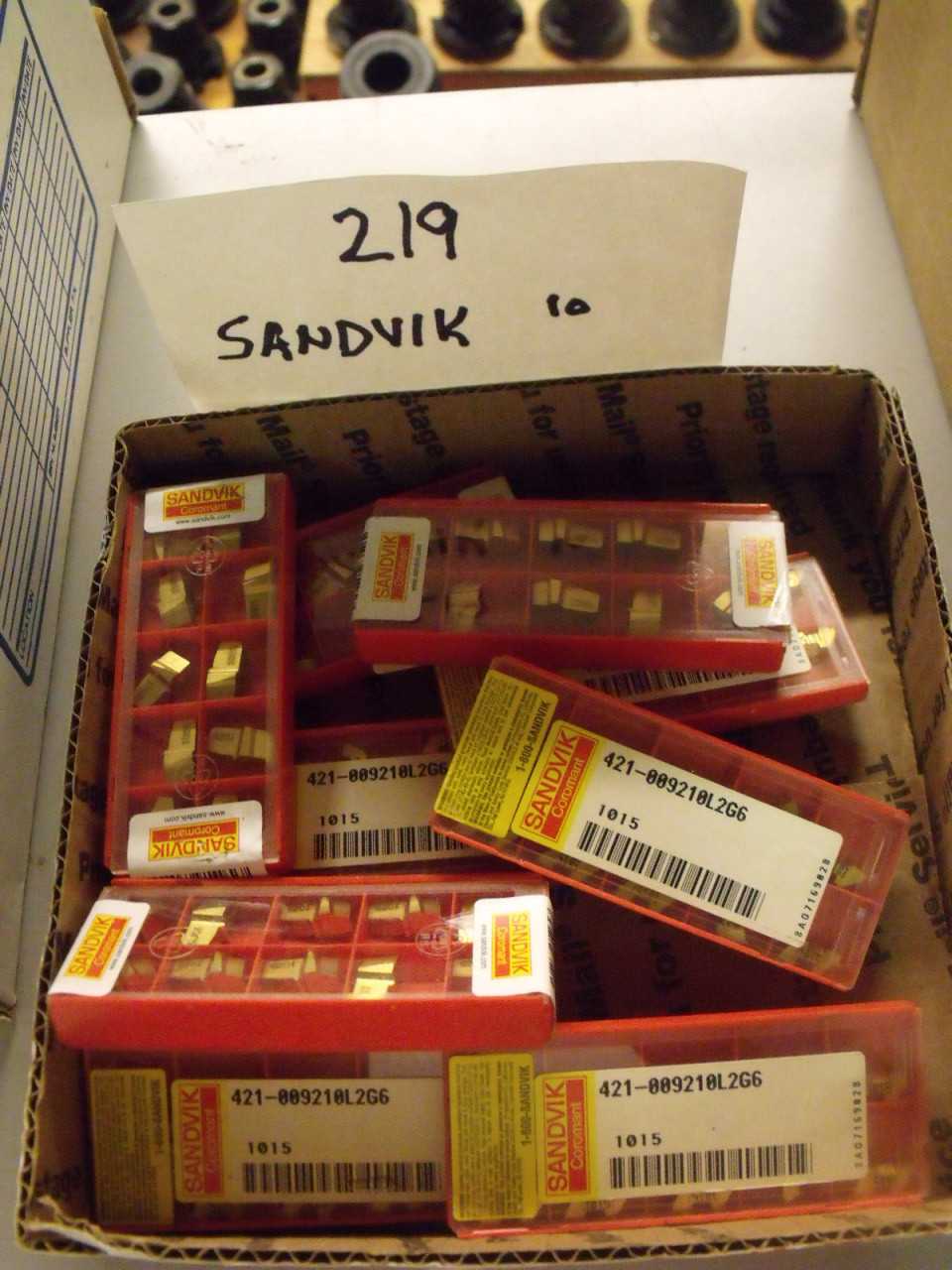 New Sandvik Carbide inserts 10 Boxes - MACHINING ACCESSORIES & TOOLING