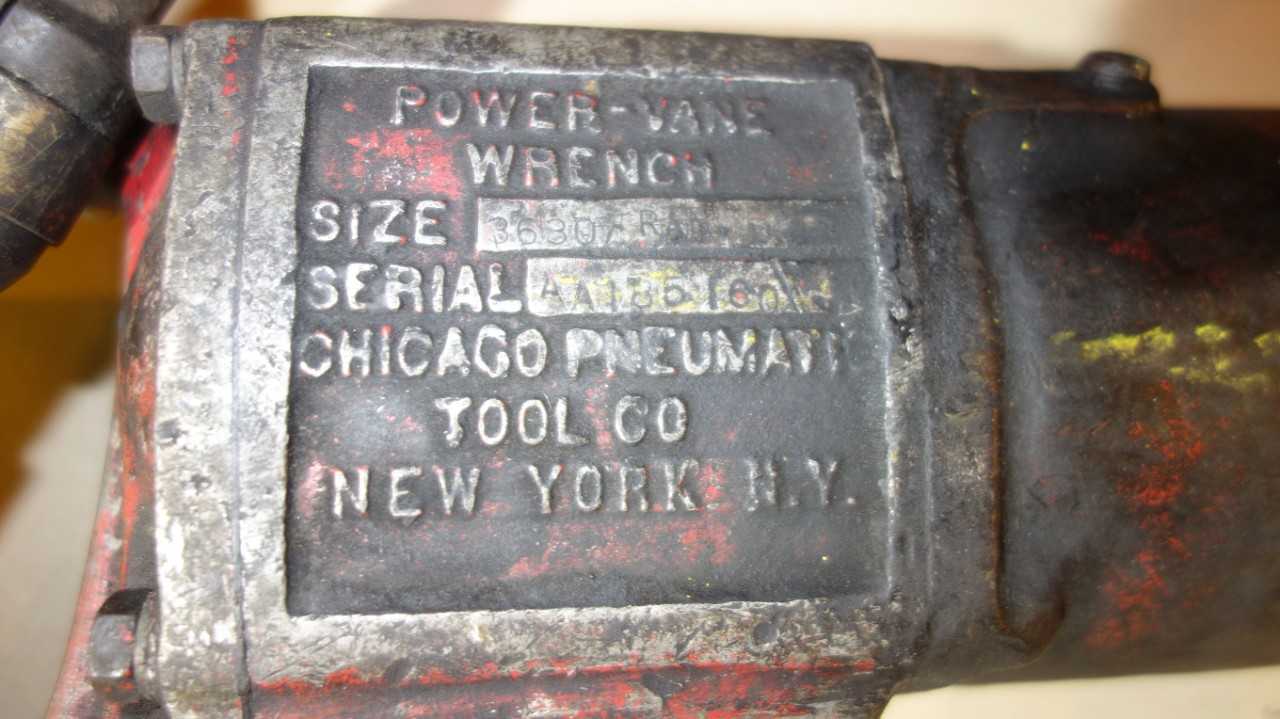 CHICAGO PNEMATIC 3630-RAN POWER VANE WRENCH - ELECTRIC POWER TOOLS
