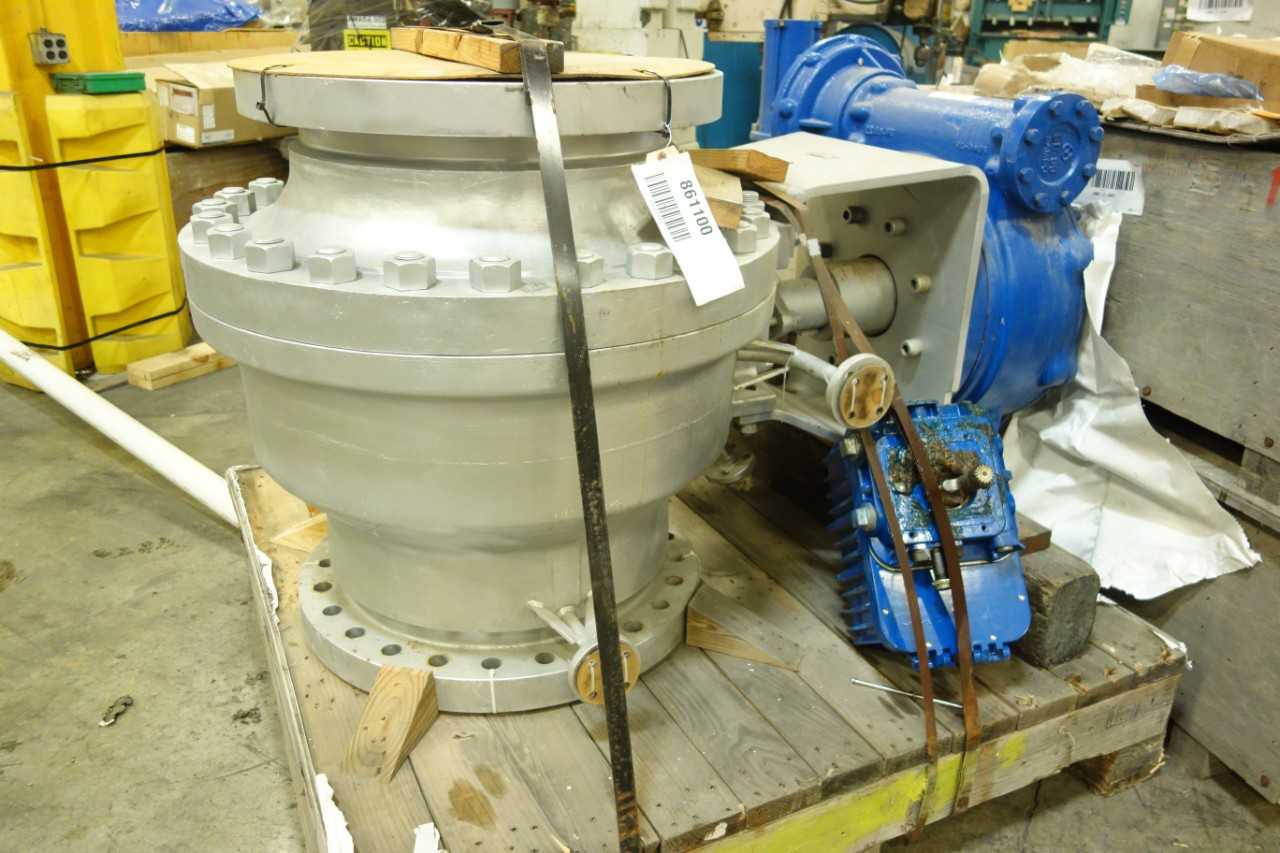 VELAN 20 IN BALL VALVE WITH FLOWSERVE ACTUATOR - VALVES