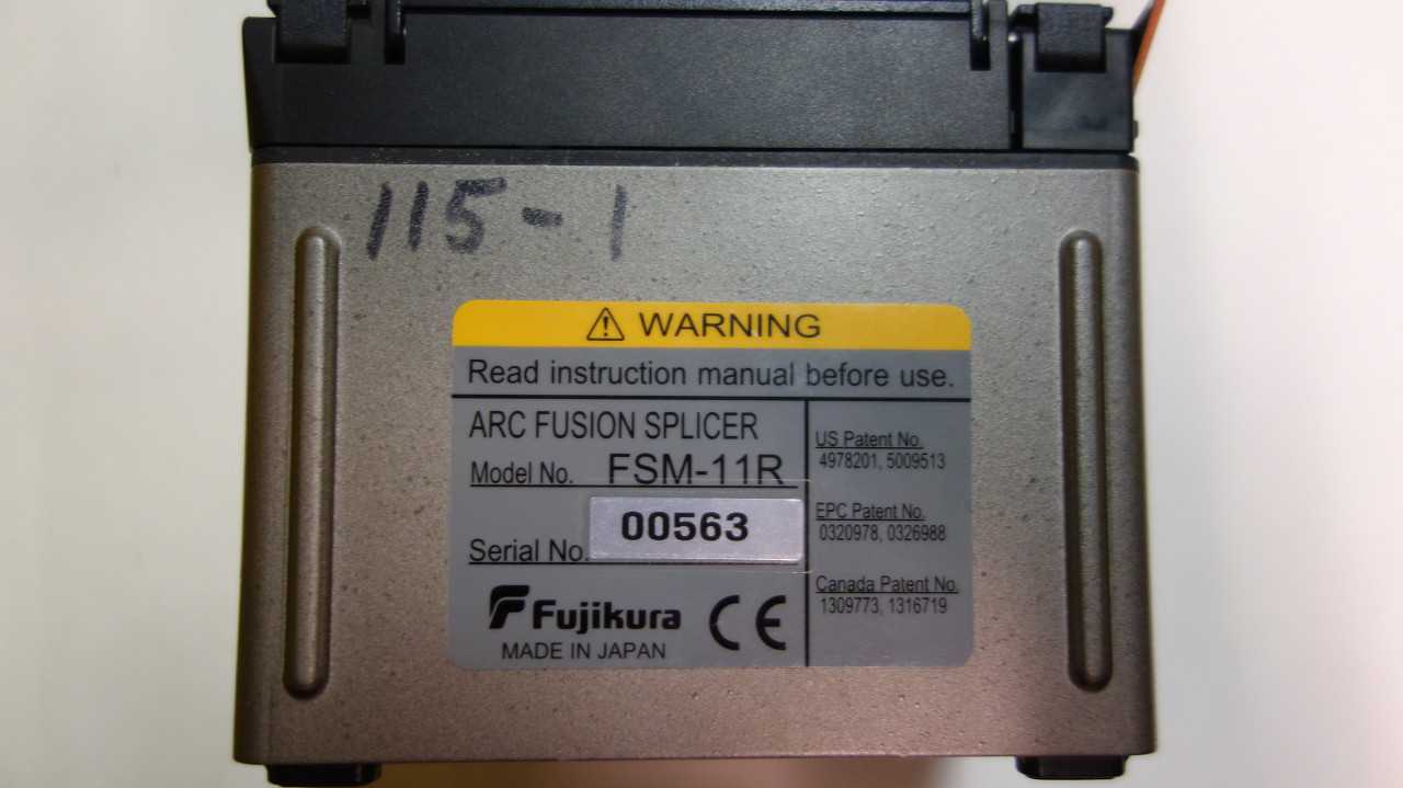 FUJIKURA FSM-11R SPLICEMATE ARC FUSION SPLICER - WELDING EQUIPMENT