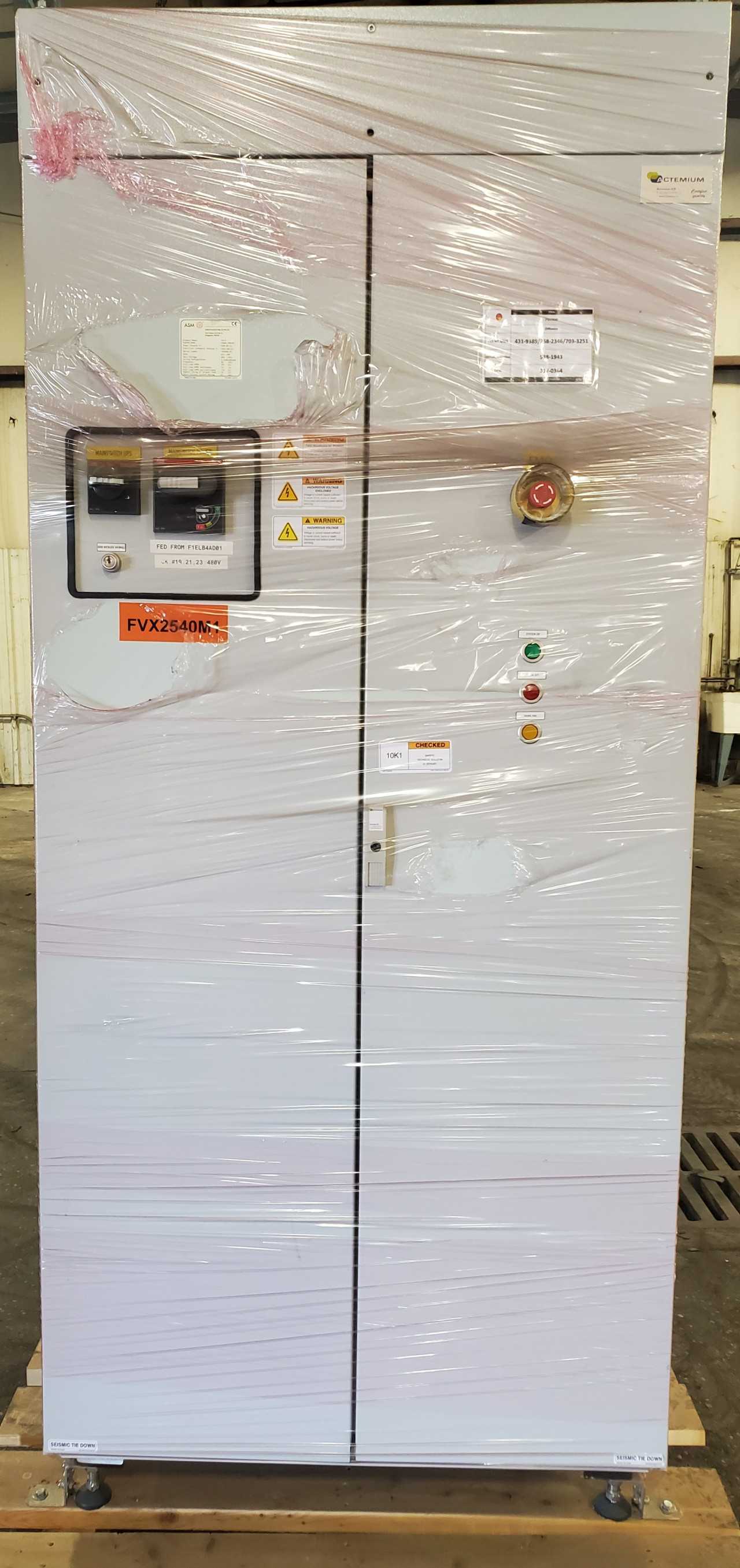 ASM A412 Diffusion Furnace FVX2540, 480V, 60Hz - PROCESS EQUIPMENT