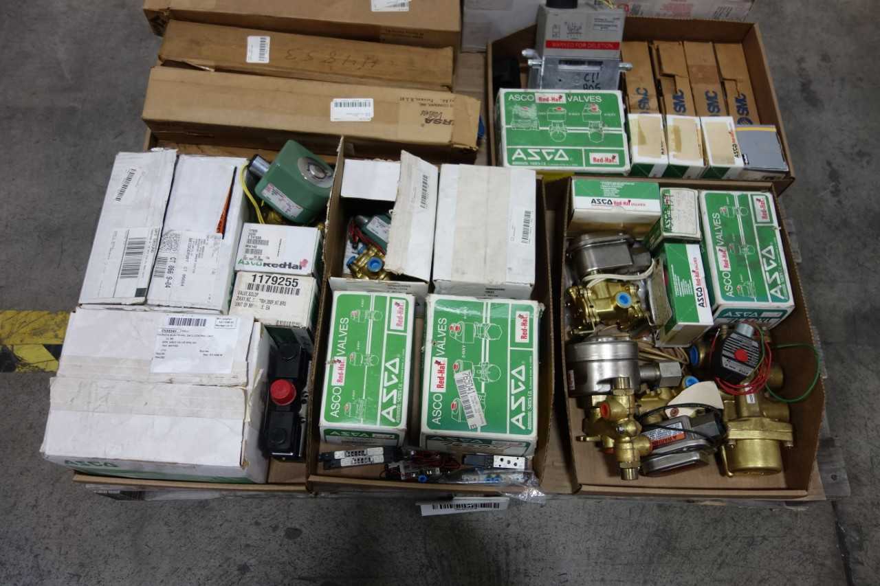 PALLET OF ASSORTED SOLENOID VALVES - SOLENOID VALVE
