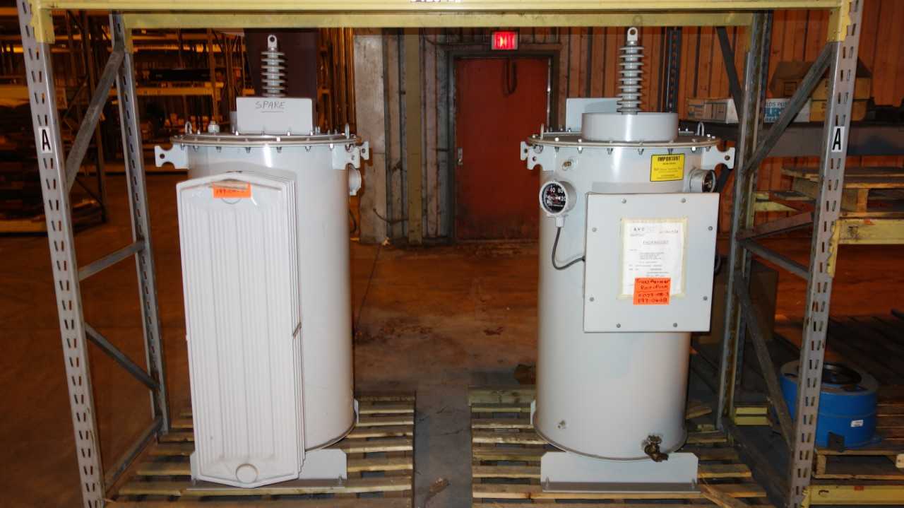 LOT OF 2 AVC INAN 77.1KVA 53550V-AC 400V-AC TRANSFORMER RECTIFIER - CONTROL TRANSFORMERS