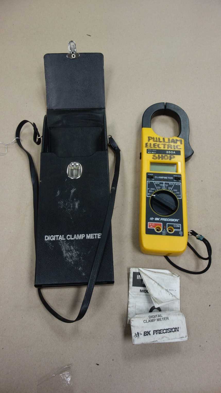BK PRECISION 350A DIGITAL CLAMP METER - ELECTRIC POWER TOOLS