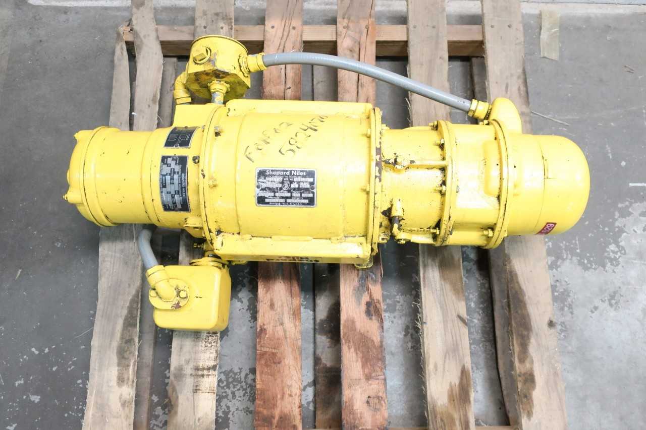 SHEPARD NILES BZ1C0D1 CRANE MOTOR 1000LB 3PH 1HP 230/460V-AC OTHER CRANE - ELECTRIC MOTORS