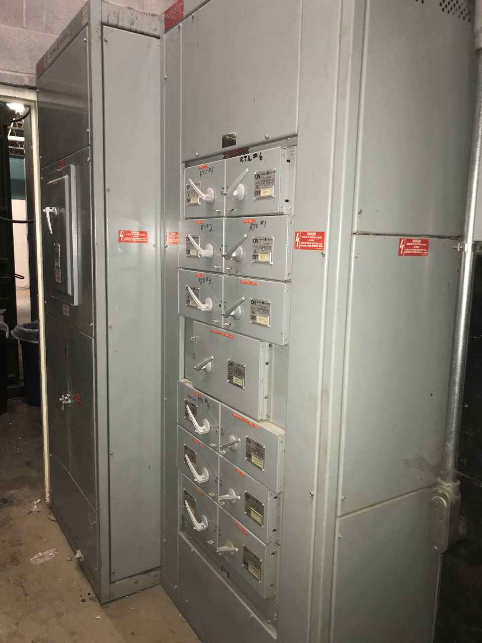 CONTENTS OF ELECTRICAL ROOM - ELECTRICAL COMPONENTS