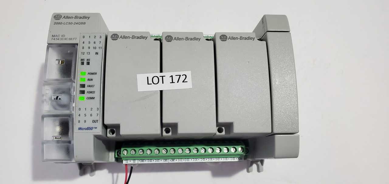Allen Bradley Micro 850 2080-LC50-24QBB PLC - AUTOMATION & CONTROLS