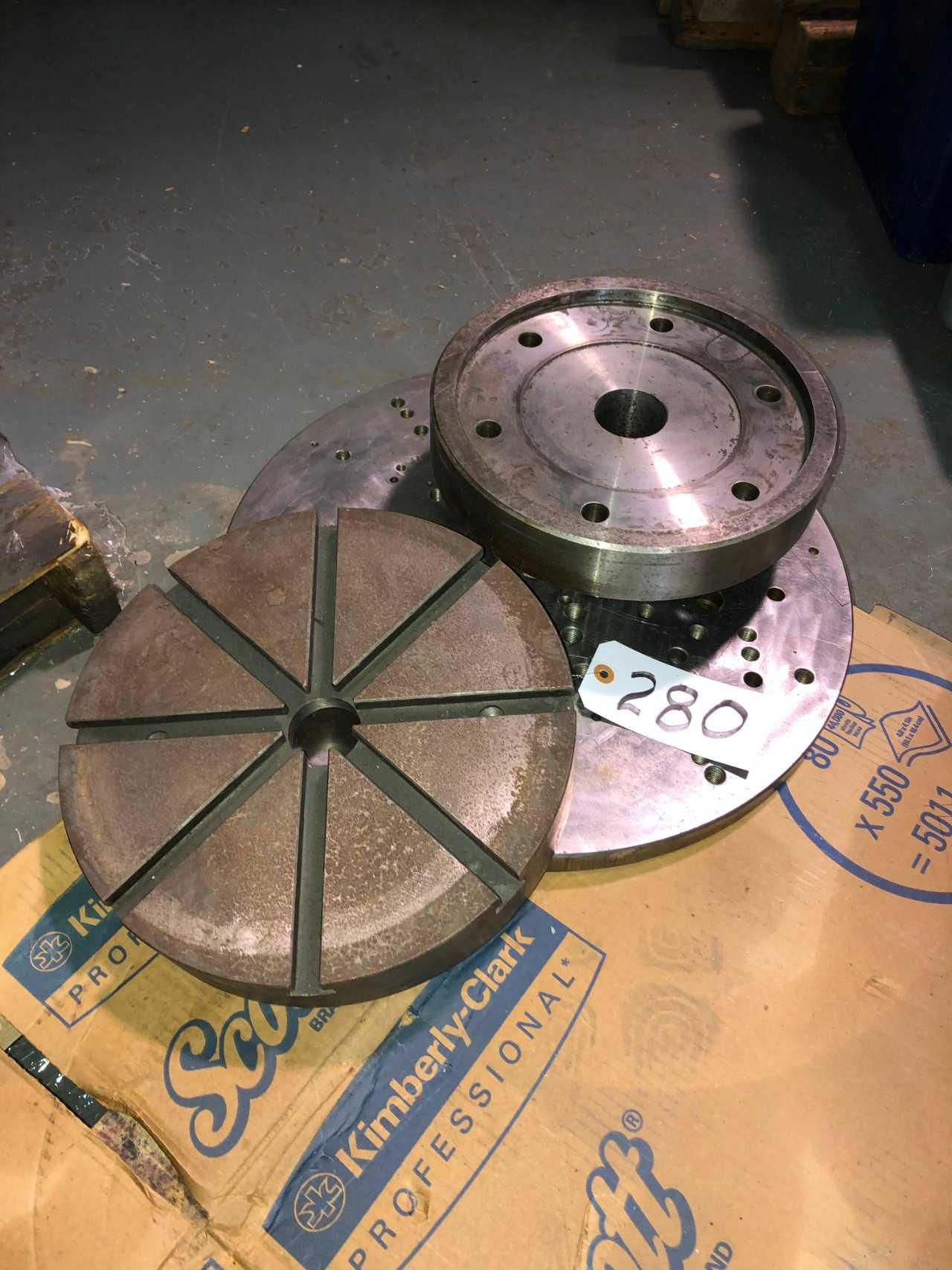 Lot of 3 Face Plates for Heald Grinder - GRINDING MACHINES