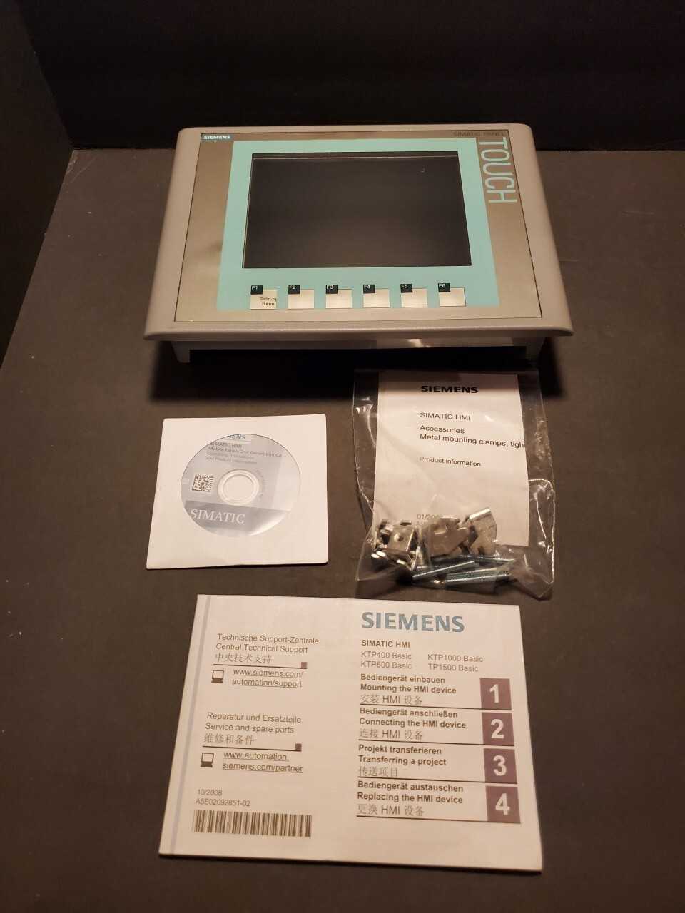 Siemens HMI Panel KTP600 PLEASE READ - ELECTRICAL COMPONENTS
