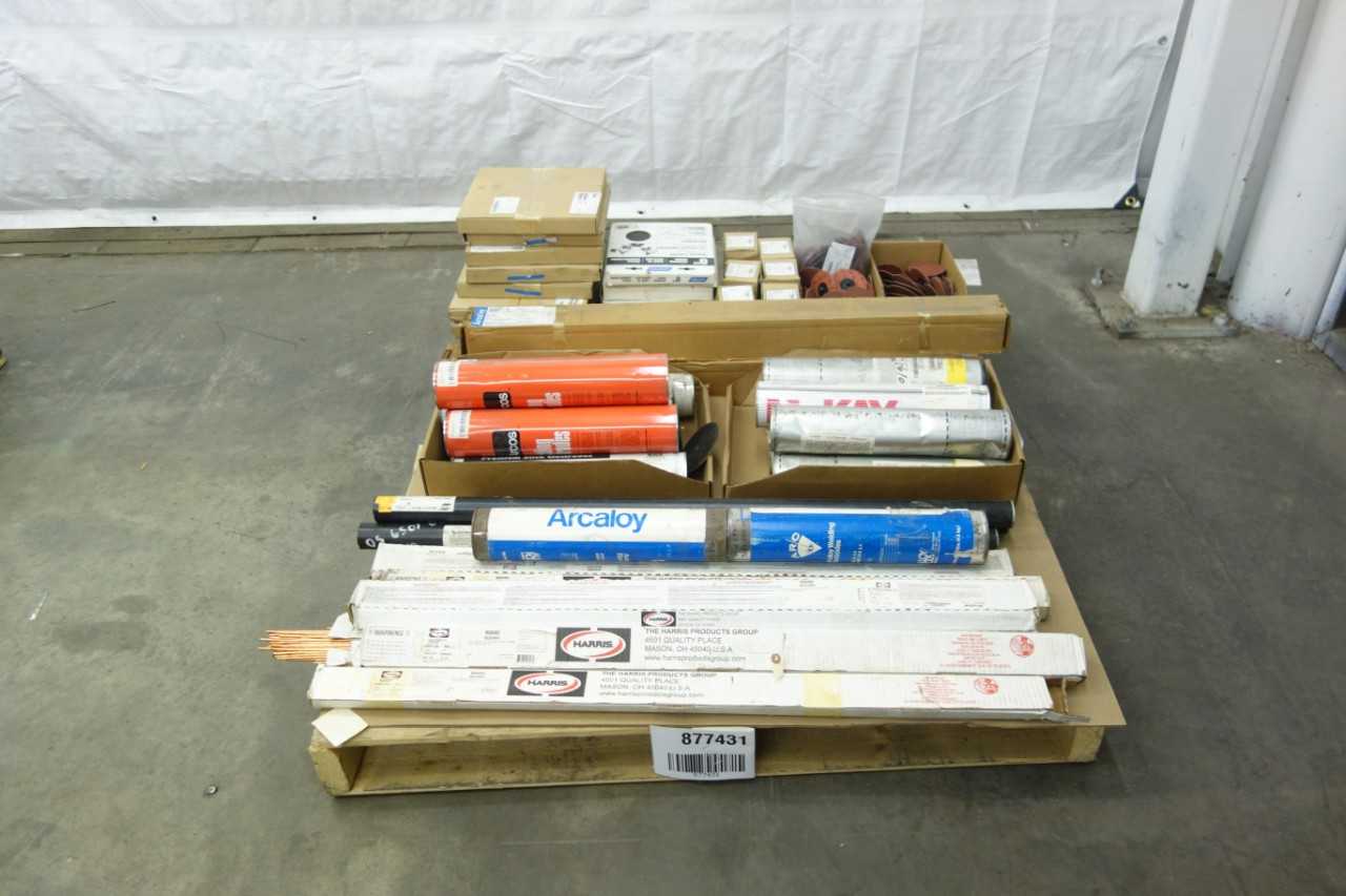 PALLET OF ASSORTED WELDING SUPPLIES - WELDING SUPPLIES