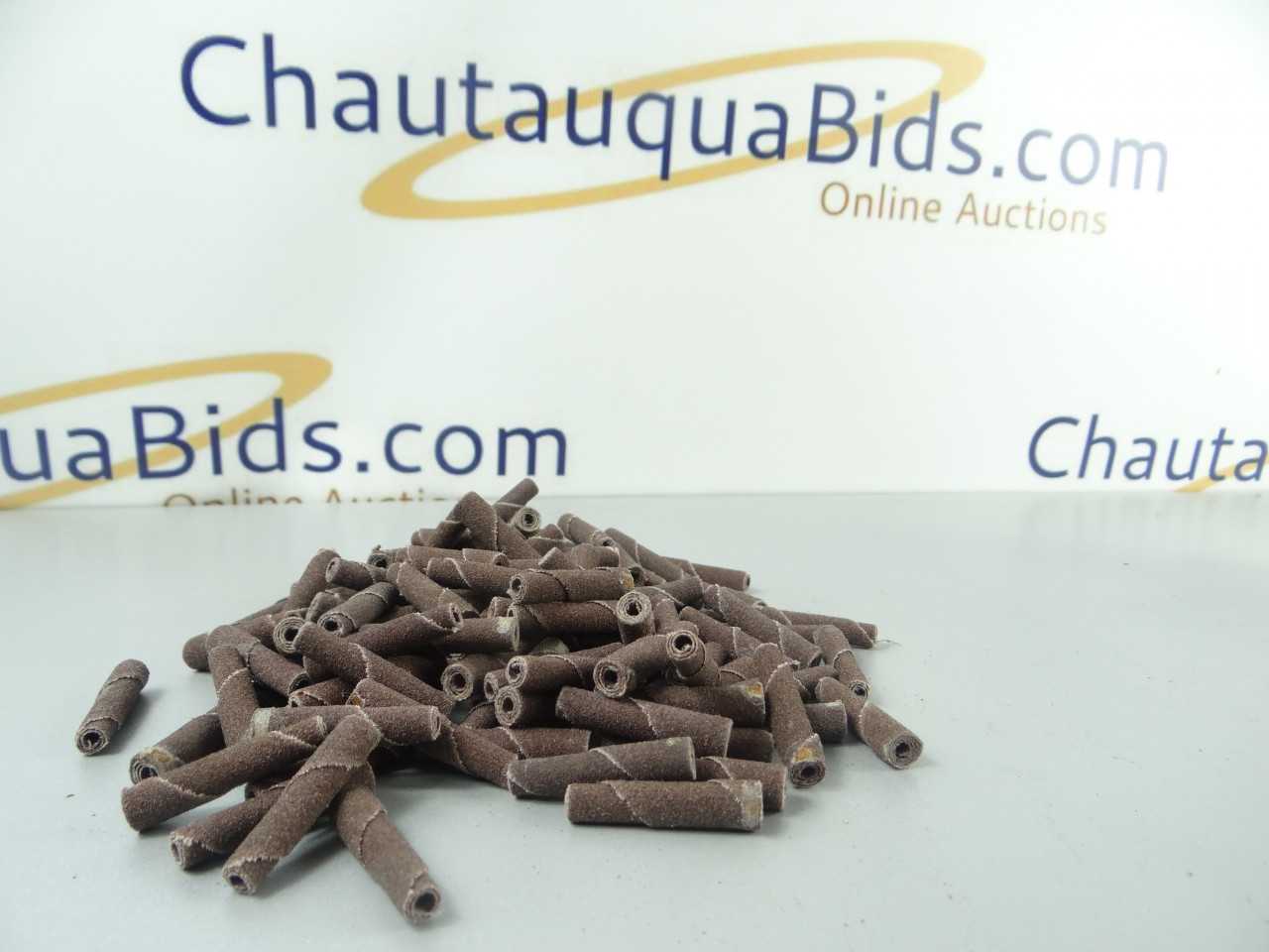 Large Lot of NEW Abrasive Cartridge Rolls 80 Grit - GRINDING WHEELS & ABRASIVES