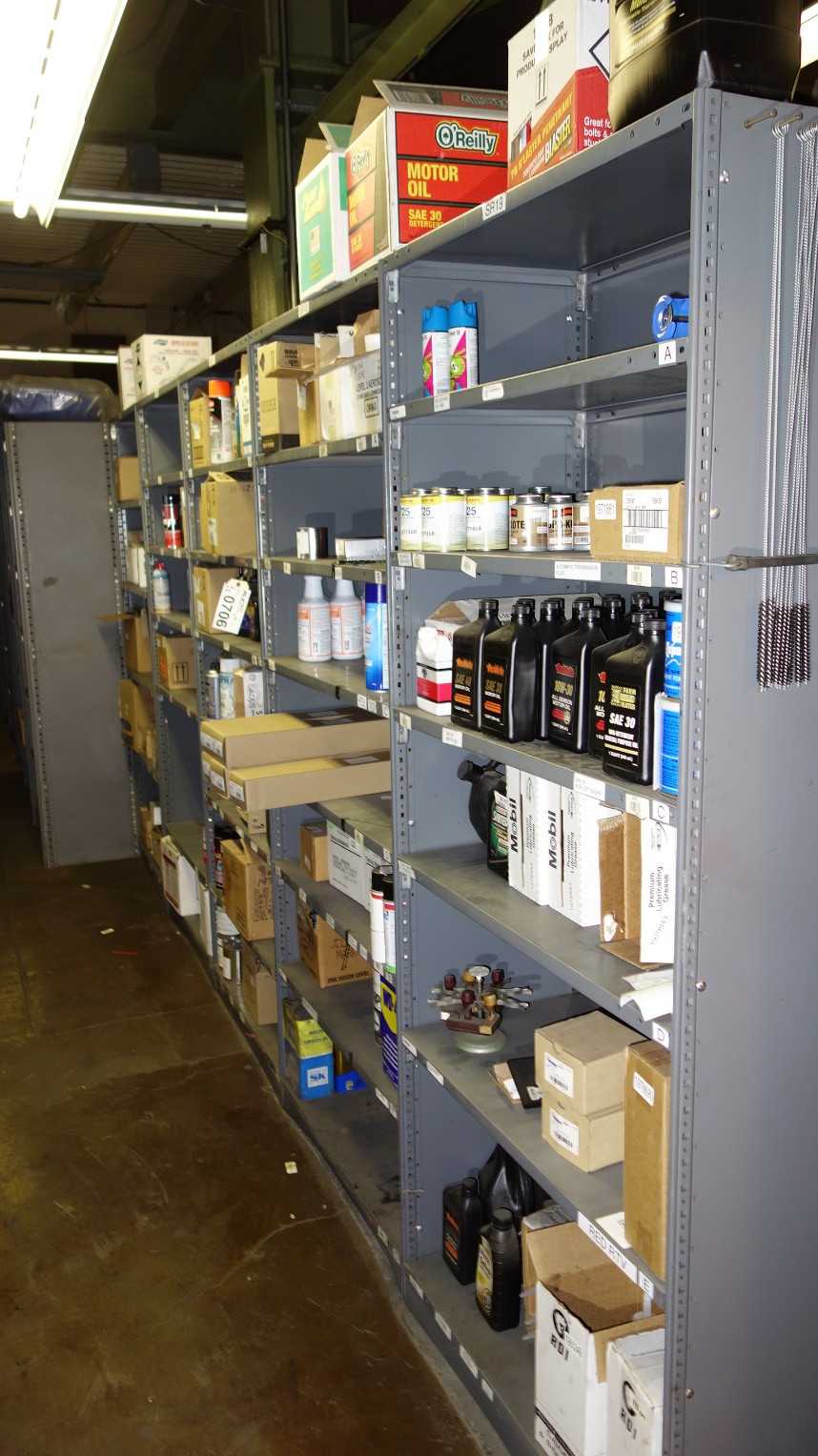LOT OF STEEL SHELVING (ALL IN PICTURES) - SHELVING