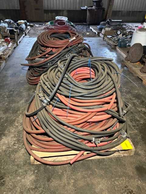 Bulk lot of New & Used Rubber Hose max 300 psi 6 pallets (Quantity of 6) - HOSE