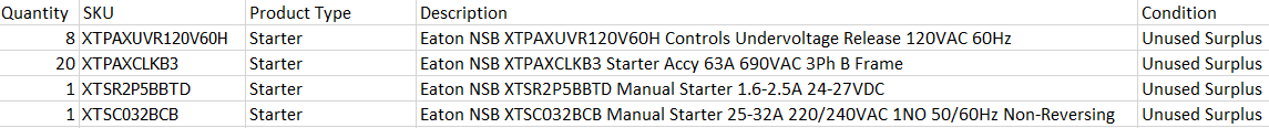 Quantity of 30x Assorted Starters - MOTOR STARTERS