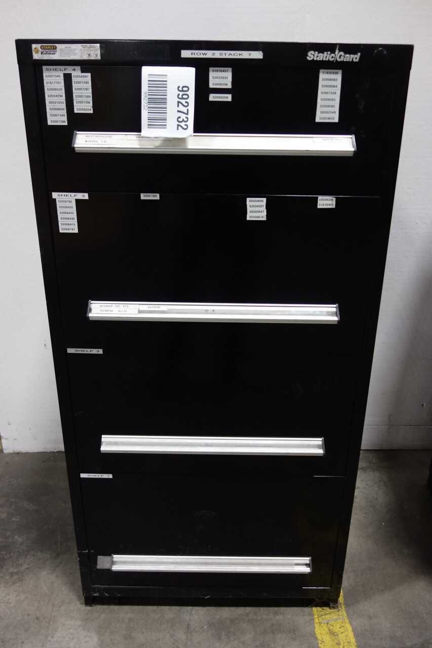 STANLEY VIDMAR STATICGARD 4 DRAWER CABINET - TOOL STORAGE