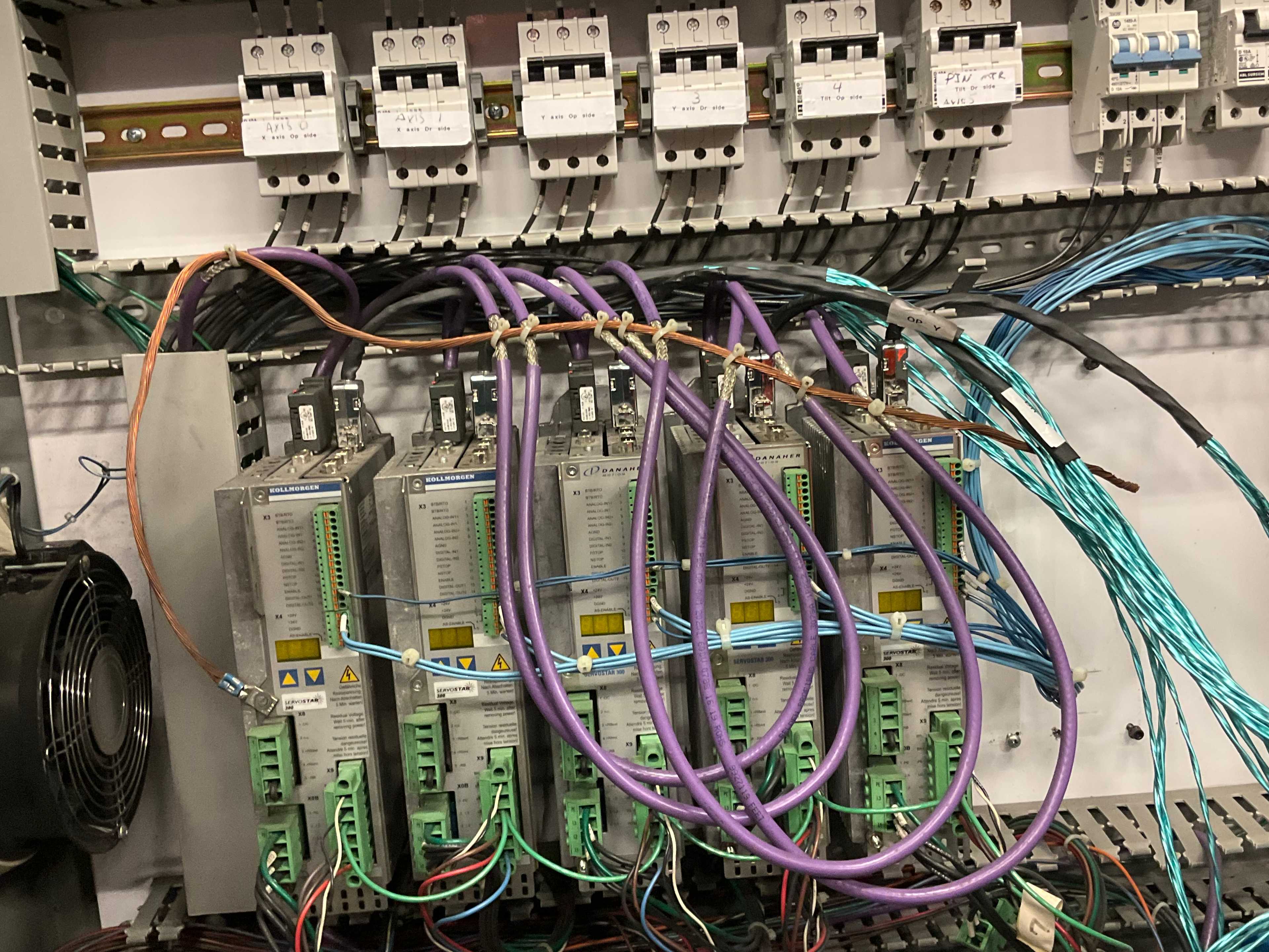 QTY 2 - CONTROL CABINETS WITH KOLLMORGEN DRIVES - CONTROL CABINETS