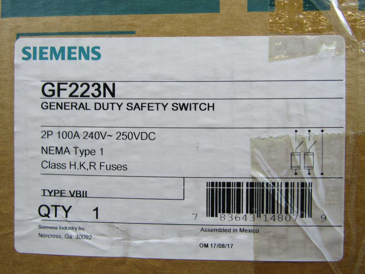 Quantity of 2x GF223N Switches - ELECTRICAL COMPONENTS Quantity of 2x GF223N Switches - ELECTRICAL COMPONENTS