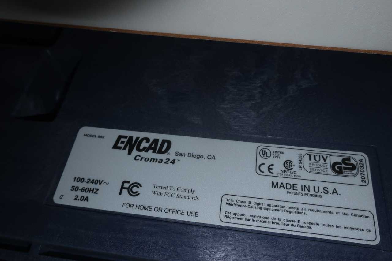 ENCAD CROMA 24 MODEL 892 PRINTER 100-240V 50-60HZ 2A - PACKAGING