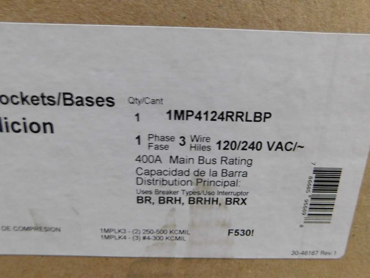 Lot of 1 1MP4124RRLBP Meter Pak - AUTOMATION & CONTROLS