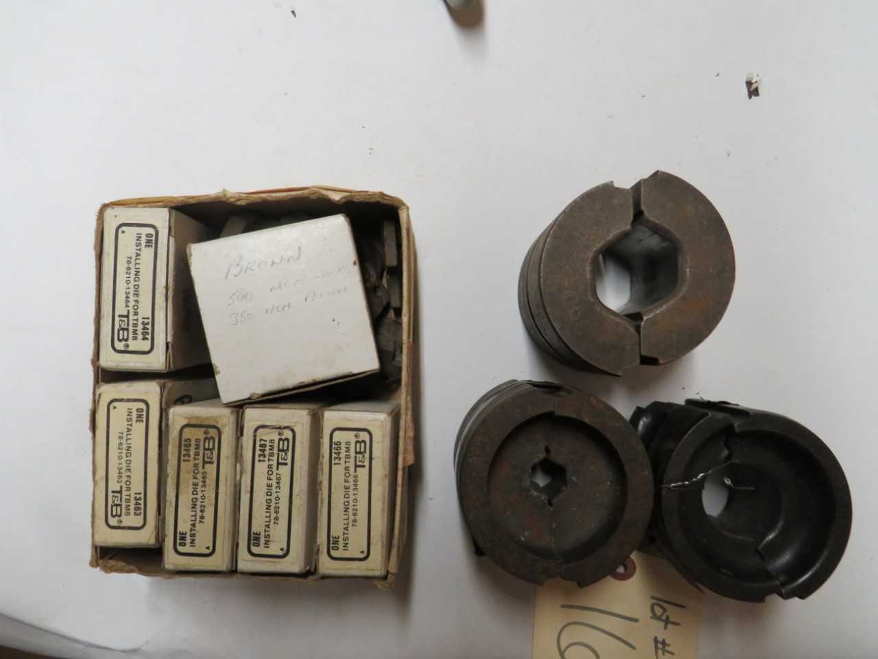 LOT OF ASSORTED COMPRESSION DIES - ELECTRIC POWER TOOLS