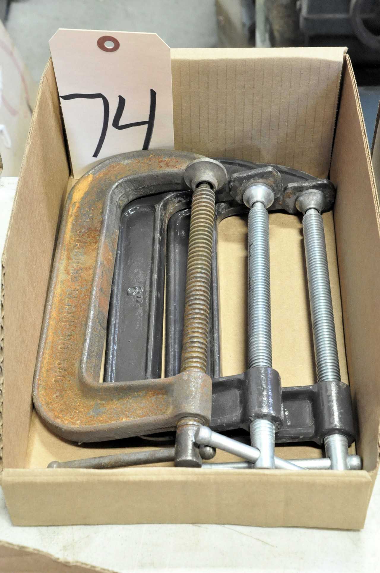 Lot-(3) 6" C-Clamps in (1) Box - HAND TOOLS