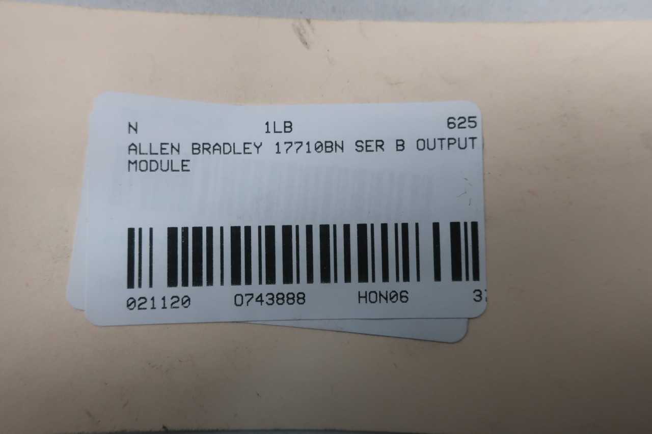 ALLEN BRADLEY 1771-OBN DIGITAL SER B 10-30V-DC OUTPUT MODULE - AUTOMATION & CONTROLS