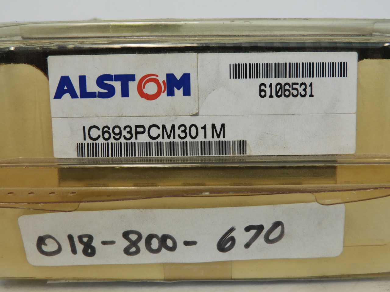 Alstom IC693PCM301M Programmable Coprocessor - 192K (NIP) - AUTOMATION & CONTROLS