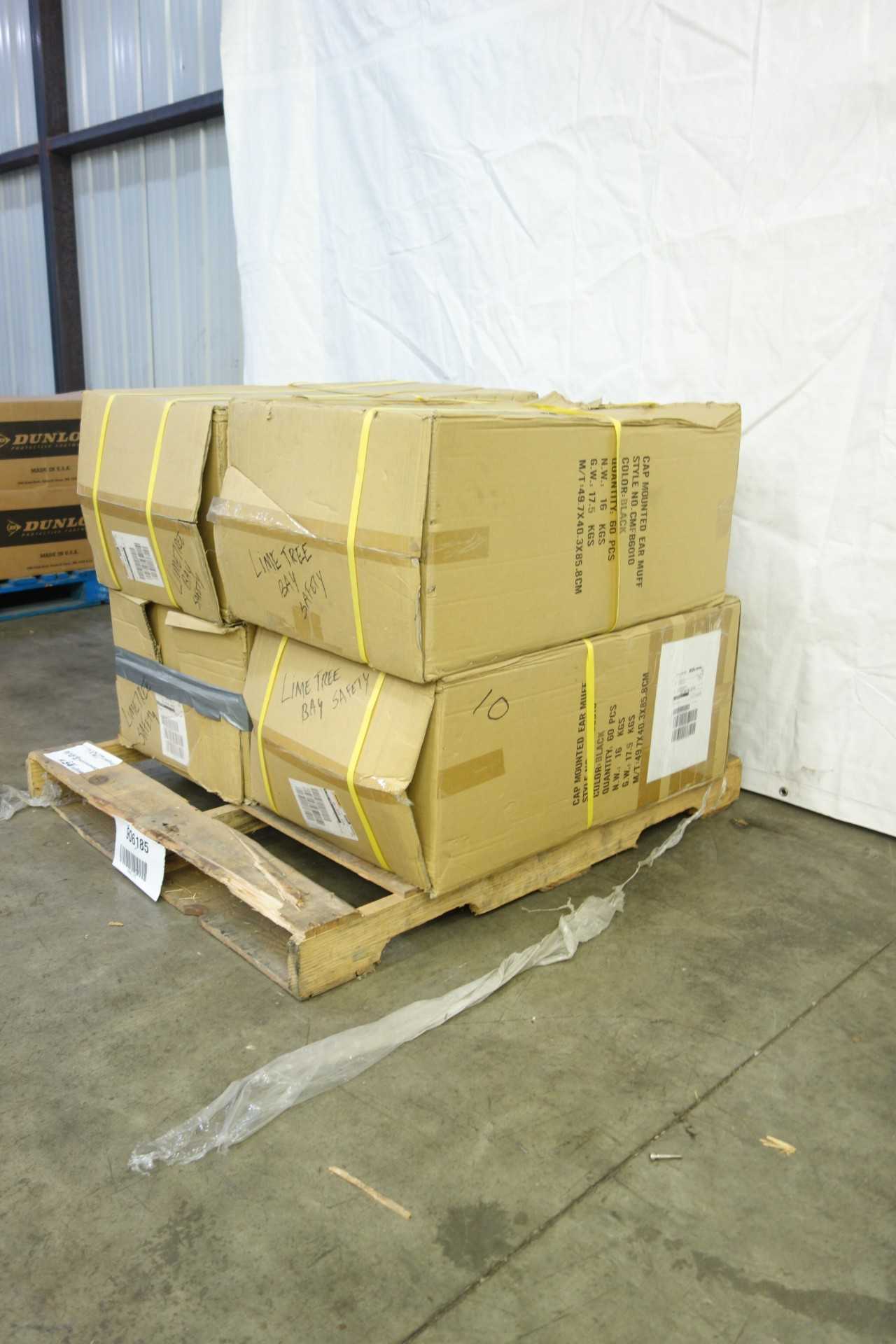 LOT OF 4 BOXES OF PYRAMEX CMFB6010 SERIES CAP MOUNTED EAR MUFFS - INDUSTRIAL PARTS