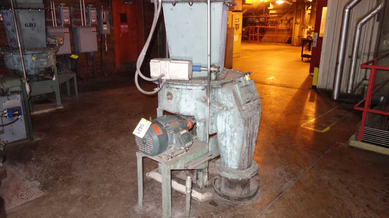 COAL FEEDER W/ RELIANCE 5HP 230/460V-AC MOTOR, JORDAN LA-2410 ACTUATOR - PROCESS EQUIPMENT