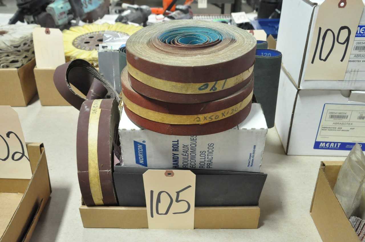 Various Sanding Belts and Sanding Rolls in 1 Box - ELECTRIC POWER TOOLS