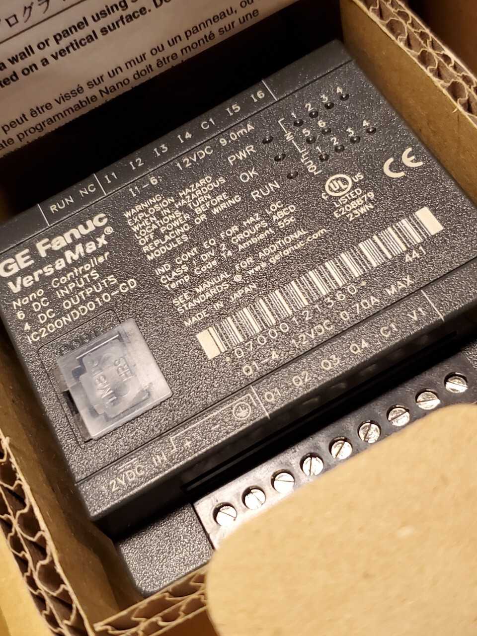GE VersaMax Nano PLC - AUTOMATION & CONTROLS