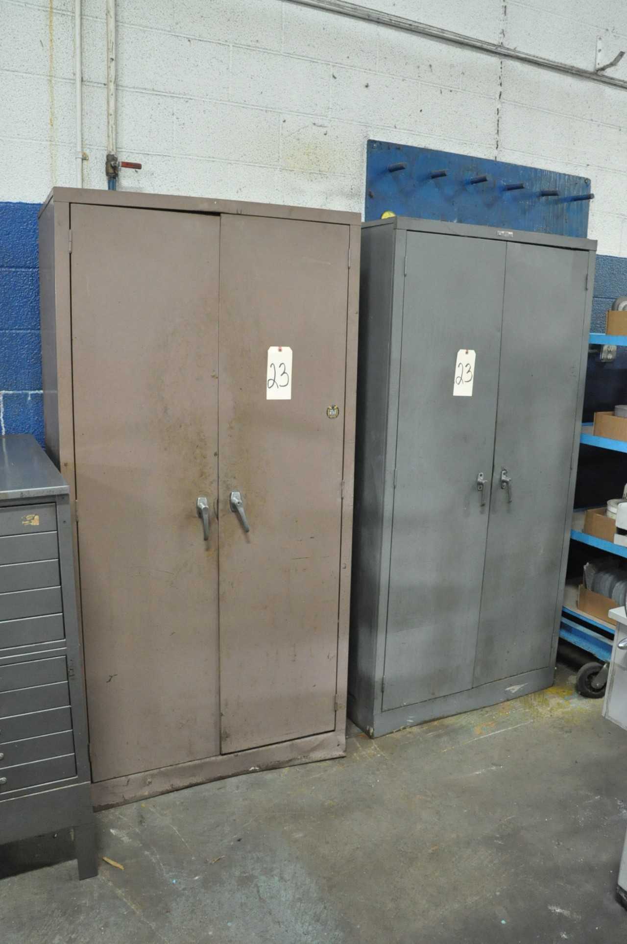 2 Door Storage Cabinets and 1 Double Stack 2-Door Short Cabinets - TOOL STORAGE