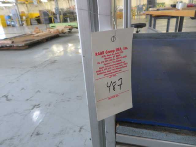 Aluminum Table on wheels and Work Table (lot) - MISCELLANEOUS