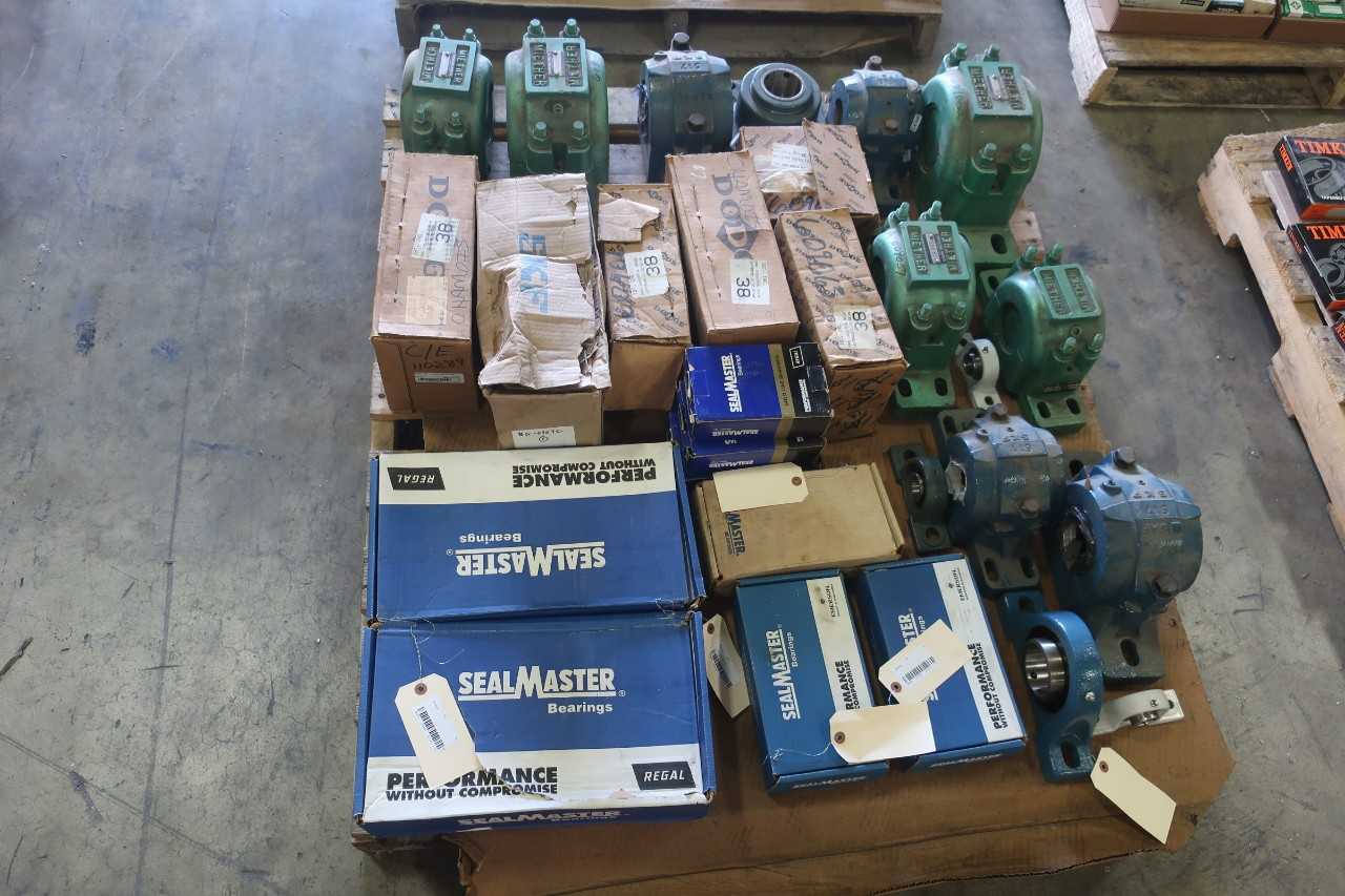 1 PALLET OF ASSORTED PILLOW BLOCK BEARINGS - BEARINGS