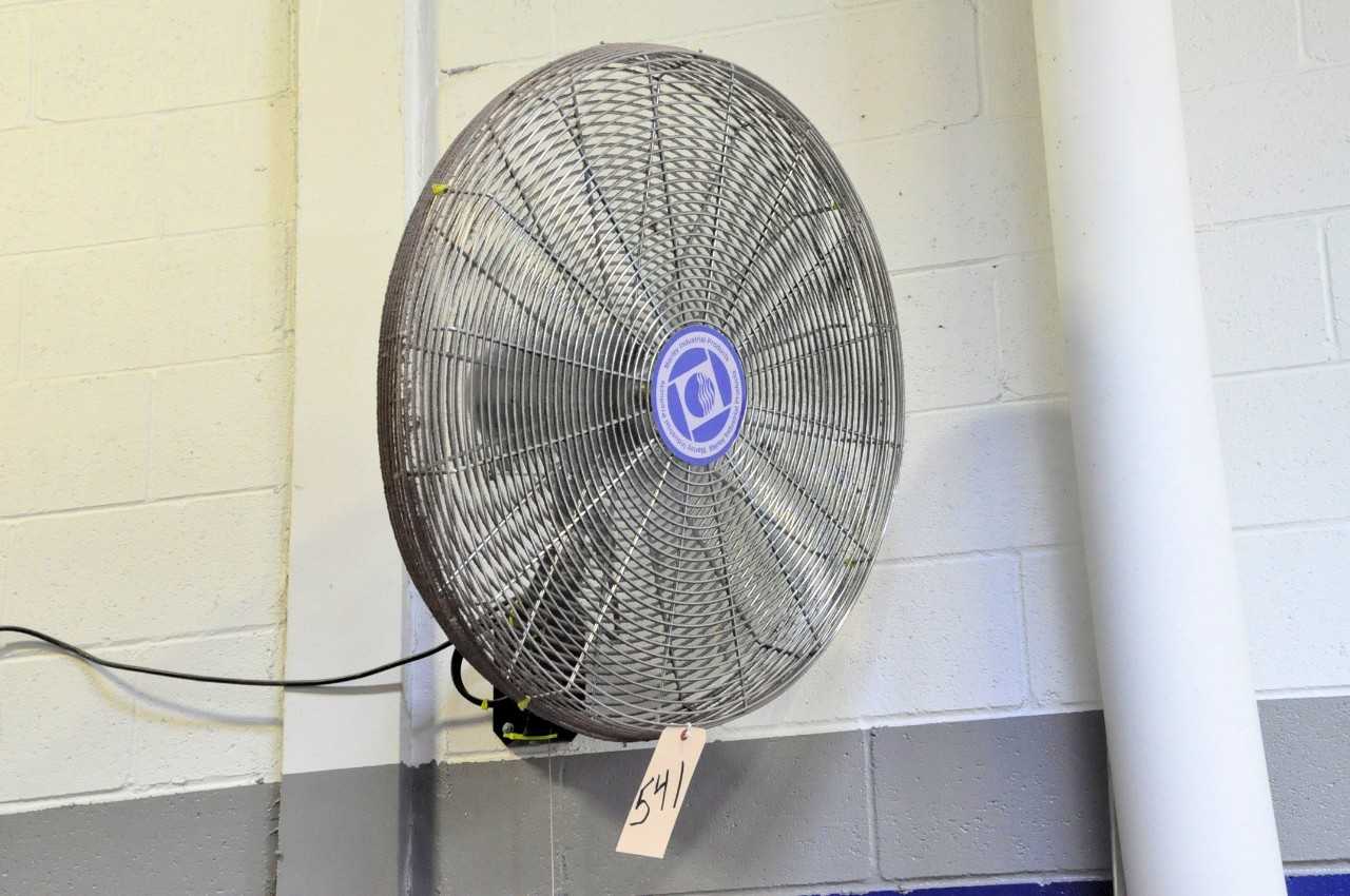 Lot-(3) Marley 24" Post Mounted Shop Fans - TEMPERATURE CONTROL COMPONENTS