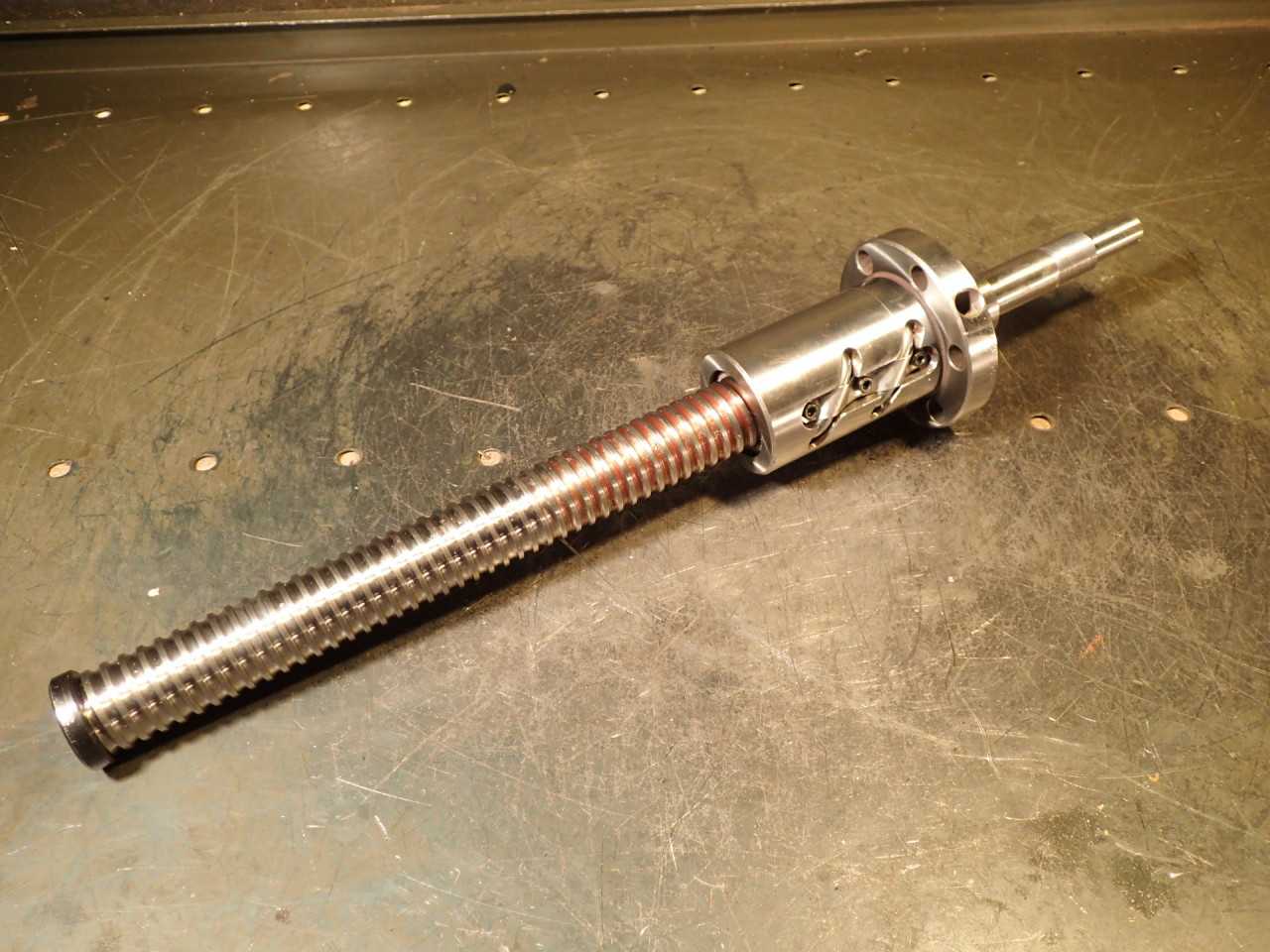 Yarborough Precision 5mm Pitch Ball Screw 210mm Travel 17mmx1.0 Thread 400mm OAL - MACHINING ACCESSORIES & TOOLING