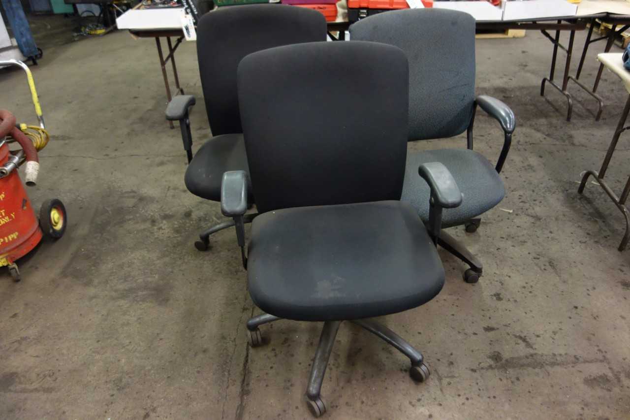 LOT OF 3 ROLLING OFFICE CHAIRS - PLANT & FACILITY