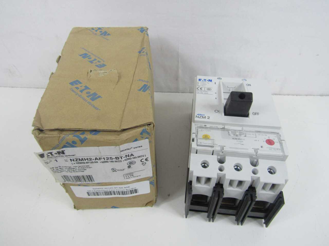 Lot of Quantity 1x NZMH2-AF125-BT-NA MCCB - INDUSTRIAL PARTS